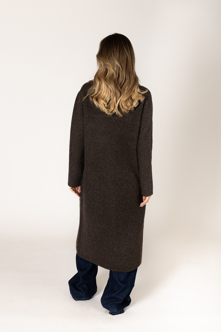 Victoria Long Coat Ganache