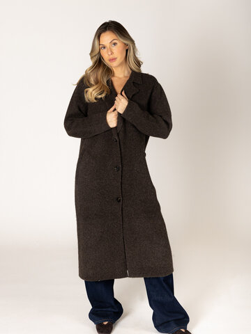 Victoria Long Coat Ganache