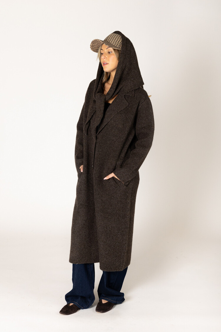 Victoria Long Coat Ganache