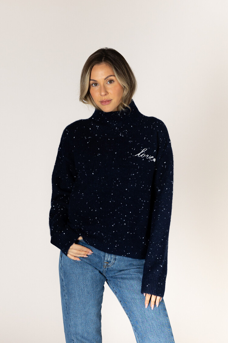 Macy Heart Fleck Sweater Periscope