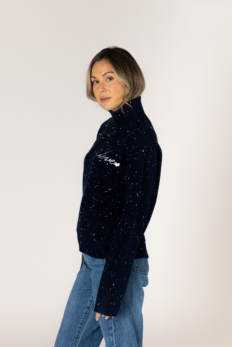Macy Heart Fleck Sweater Periscope