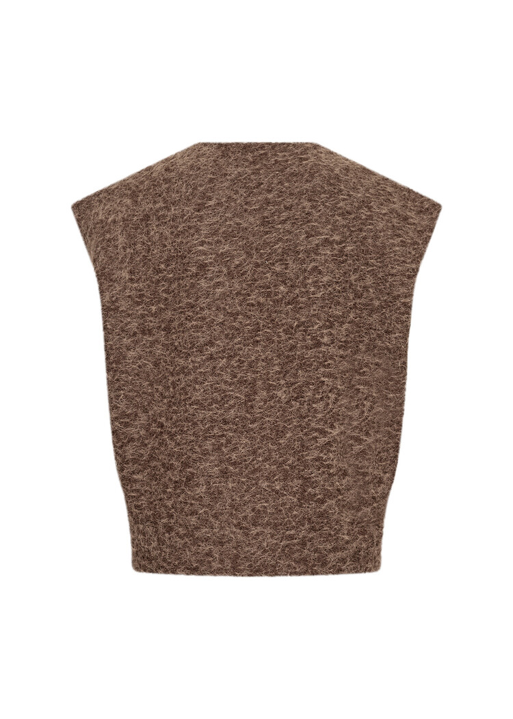 Soyaconcept Hira 1 Waistcoat Chocolate Plum Melange