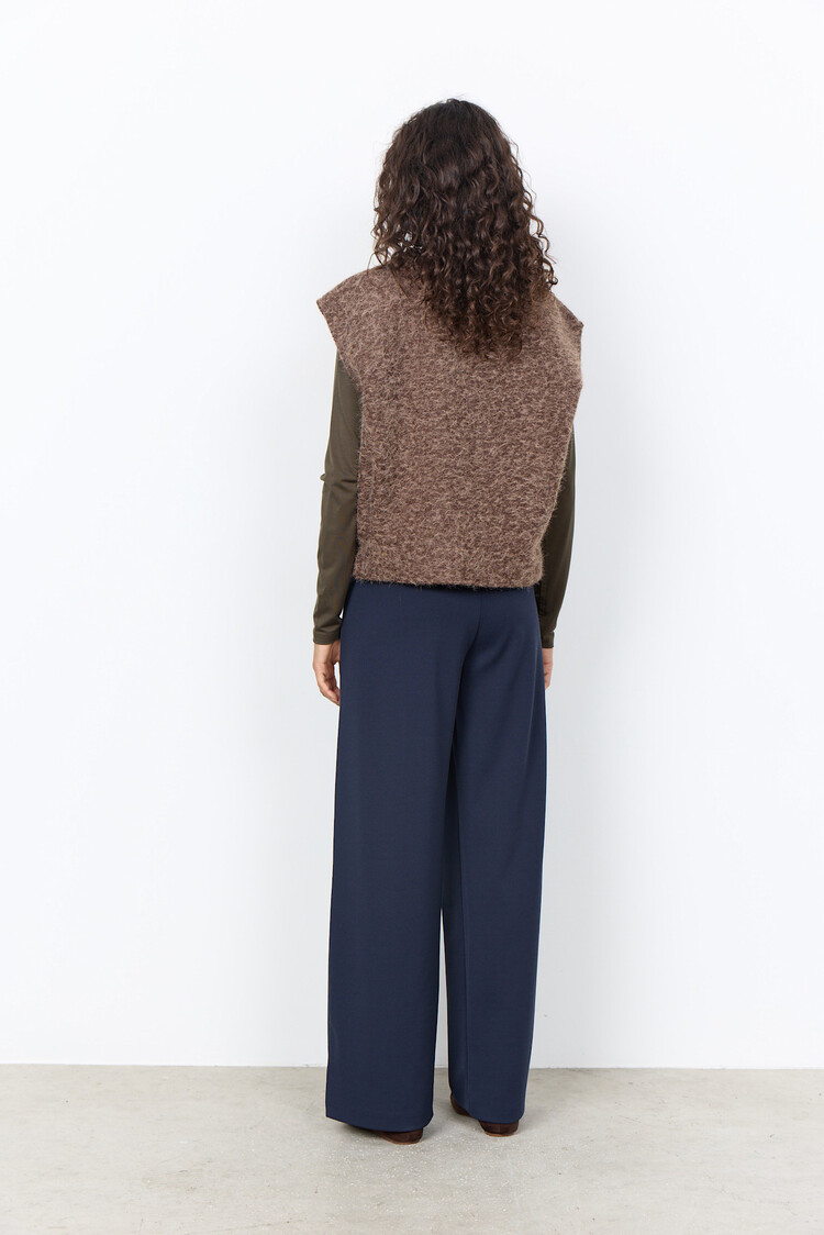 Soyaconcept Hira 1 Waistcoat Chocolate Plum Melange