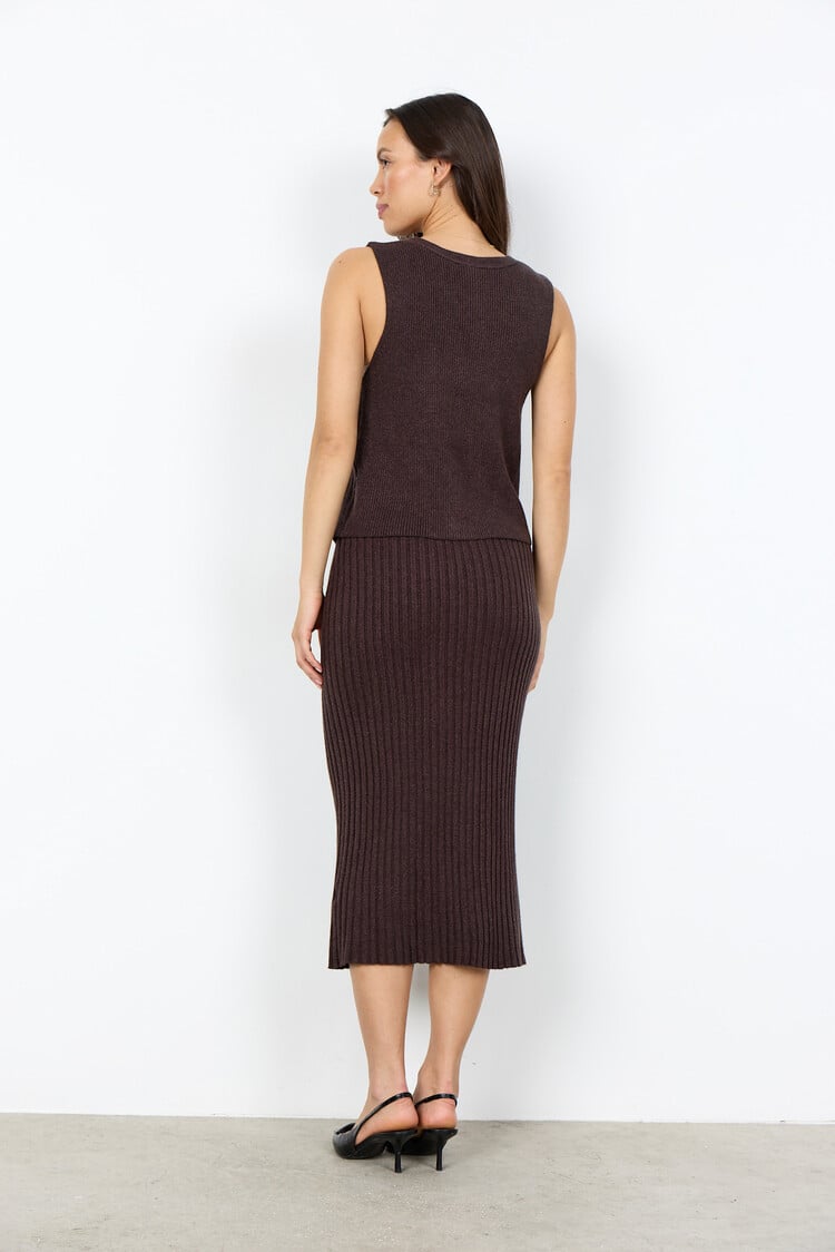 Soyaconcept Kanita 23 Skirt Chocolate Plum Melange