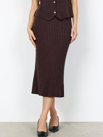 Soyaconcept Kanita 23 Skirt Chocolate Plum Melange