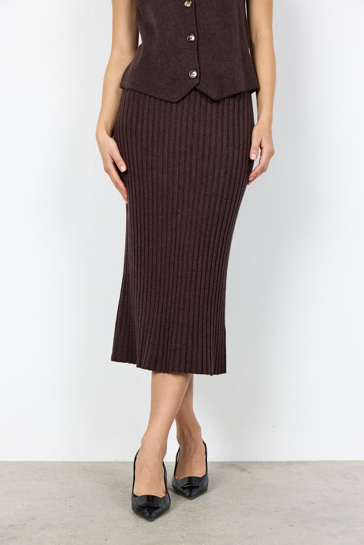 Soyaconcept Kanita 23 Skirt Chocolate Plum Melange