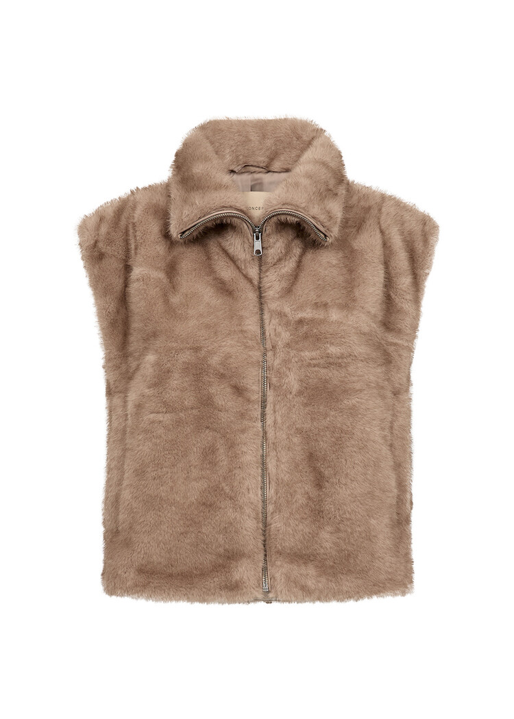 Soyaconcept Haye 1 Waistcoat Camel