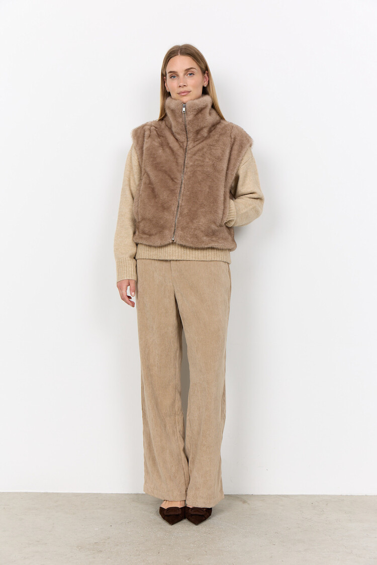 Soyaconcept Haye 1 Waistcoat Camel