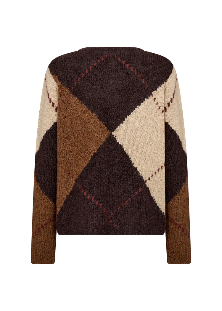 Soyaconcept Hacer 2Yd Pullover Chocolate Plum Melange Combi