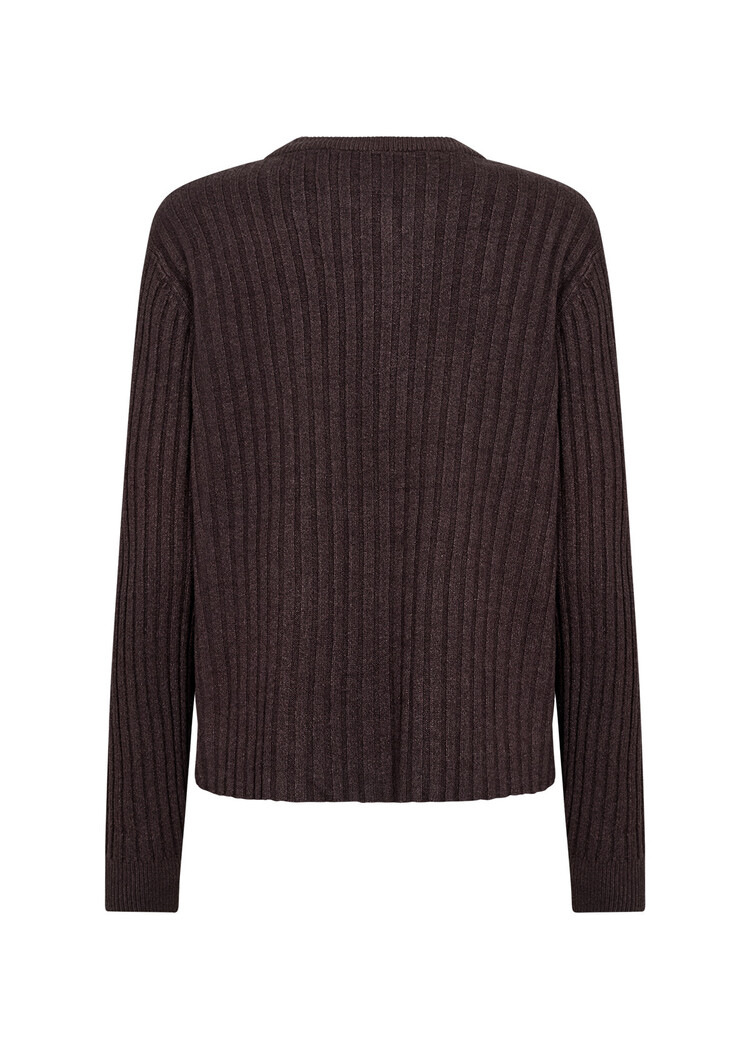 Soyaconcept Kanita 38 Cardigan Chocolate Plum Melange