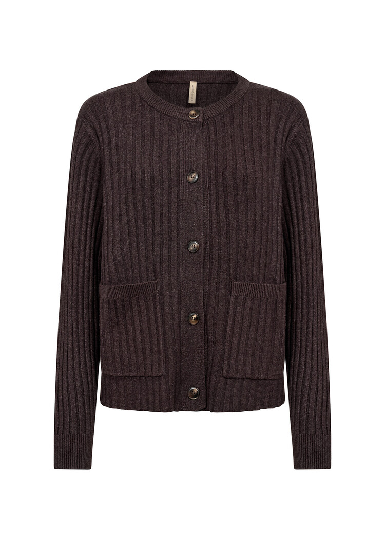 Soyaconcept Kanita 38 Cardigan Chocolate Plum Melange