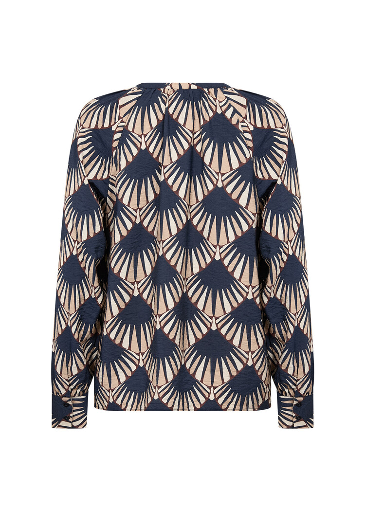 Soyaconcept Halin Aop 1 Shirt Navy Combi
