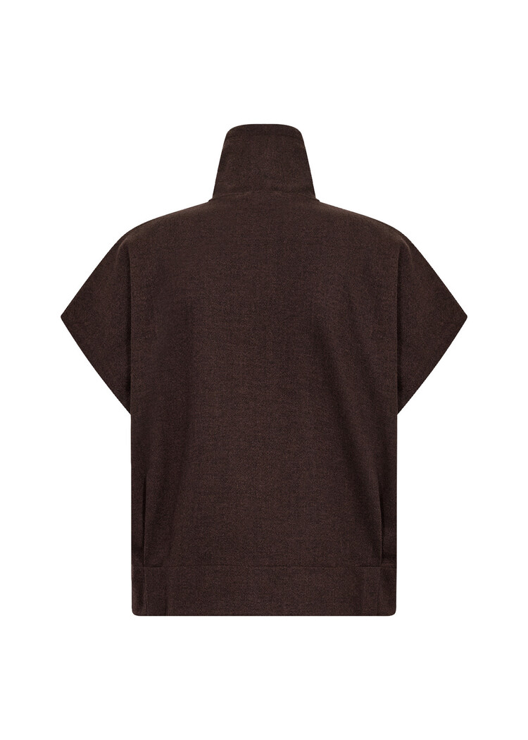 Soyaconcept Vagna 7 Waistcoat Chocolate Plum Melange