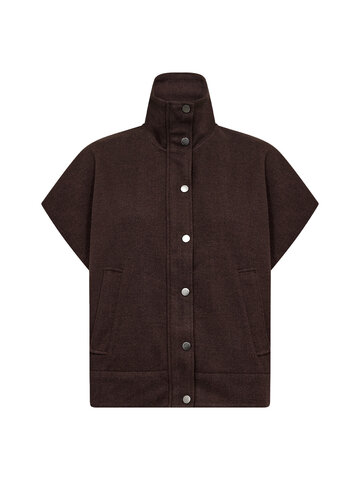 Soyaconcept Vagna 7 Waistcoat Chocolate Plum Melange