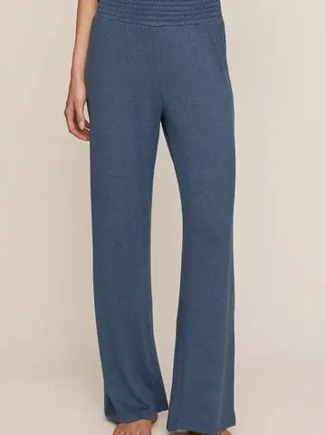ZSupply Dawn Smocked Soft Knit Pant True Navy