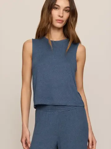 ZSupply Sloane Silky Jersey Tank True Navy