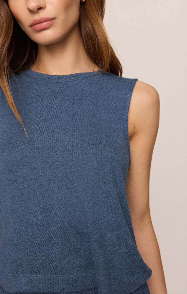 ZSupply Sloane Silky Jersey Tank True Navy