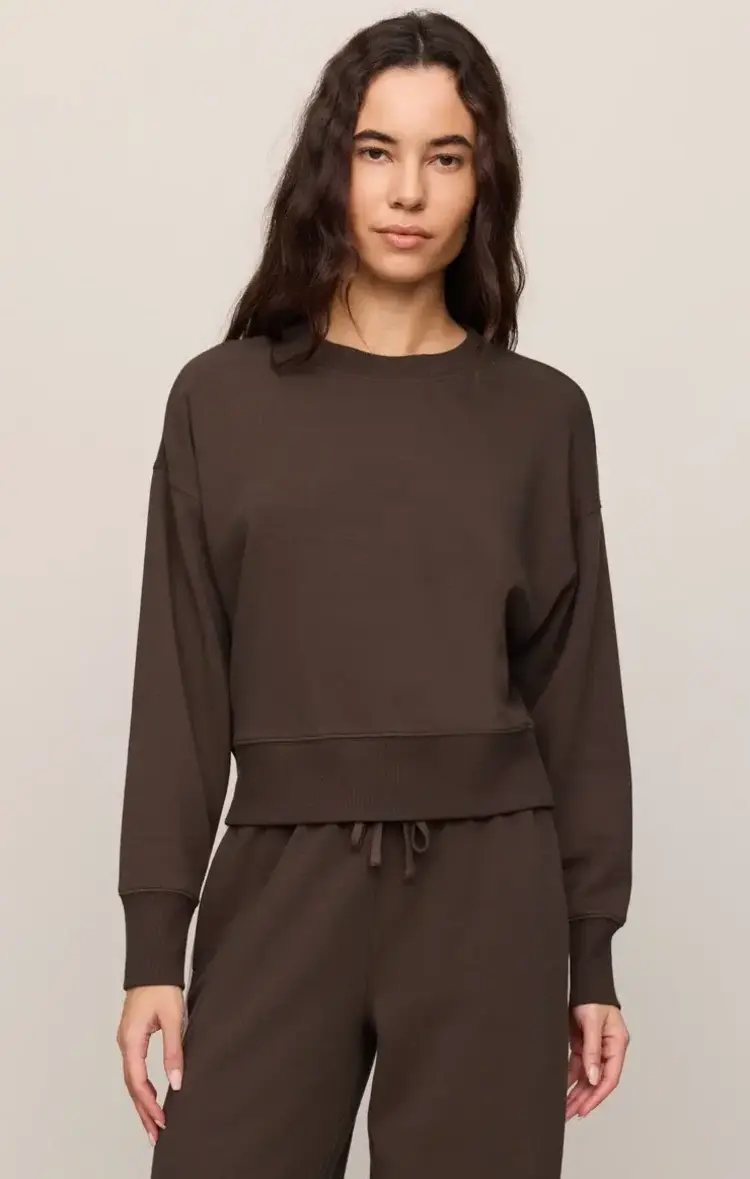 ZSupply Comeback Sweatshirt Dark Chocolate