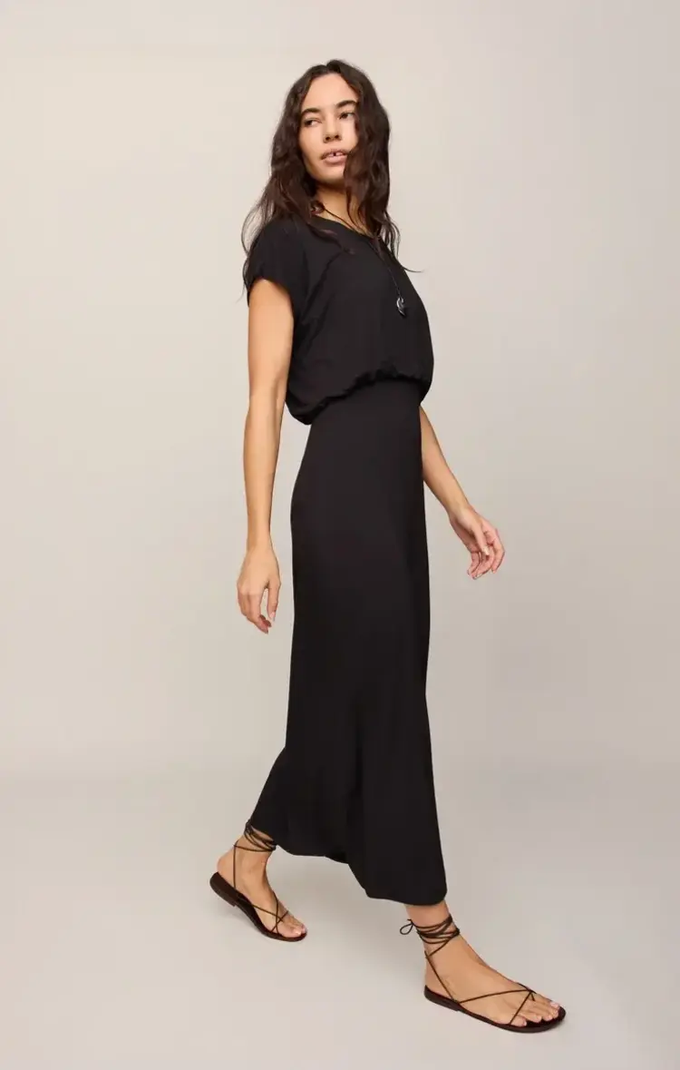 ZSupply Anika Jersey Midi Dress Black