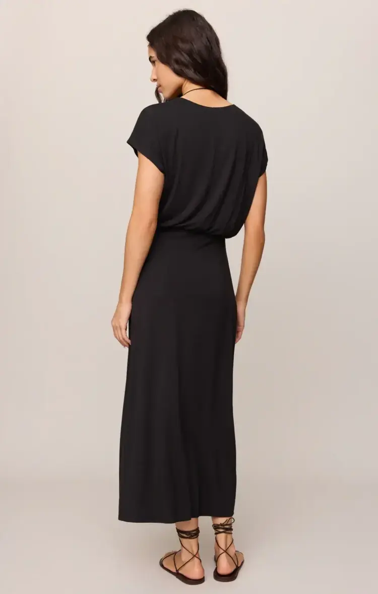 ZSupply Anika Jersey Midi Dress Black