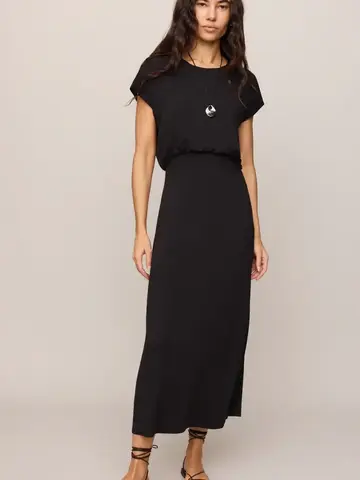 ZSupply Anika Jersey Midi Dress Black