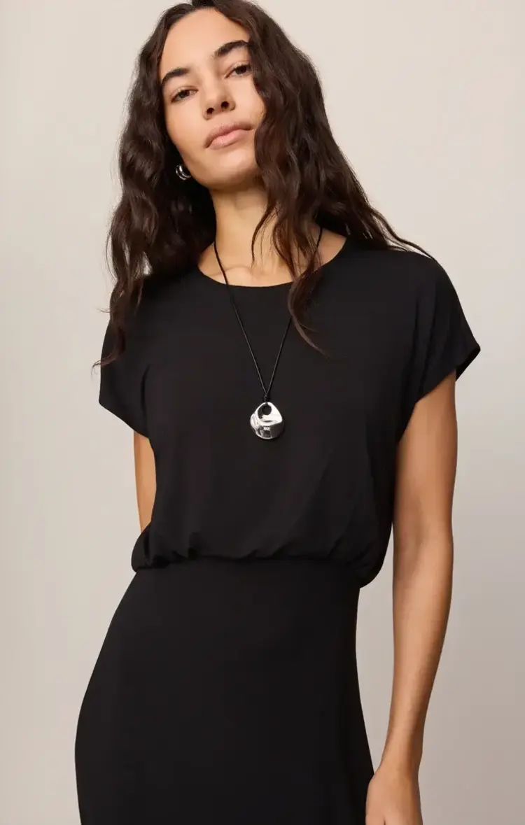 ZSupply Anika Jersey Midi Dress Black