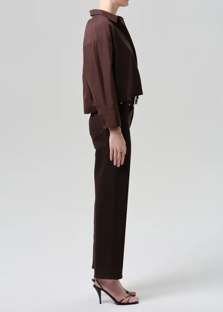 Citizens of Humanity Palma Straight Clean Hem Carob