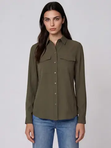 Pure & Simple Contemporary Shirt Khaki