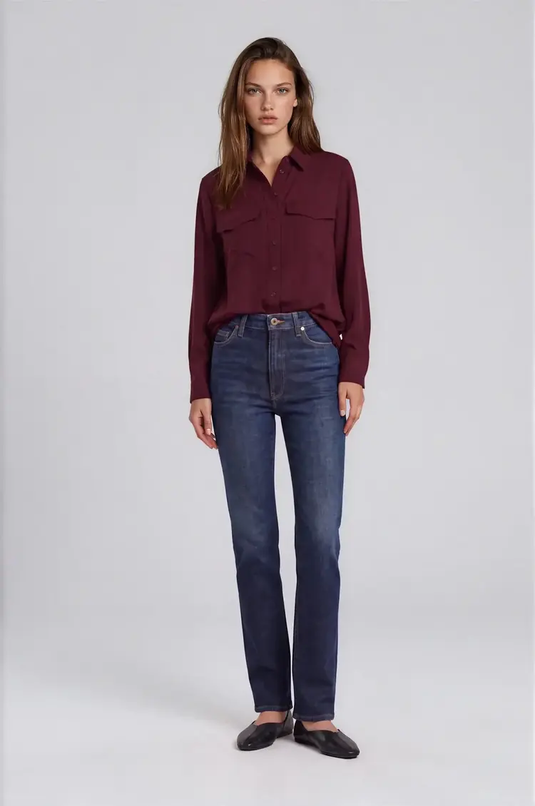 Pure & Simple Contemporary Shirt Merlot