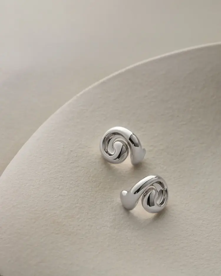 Jenny Bird Small Gio Earrings Silver