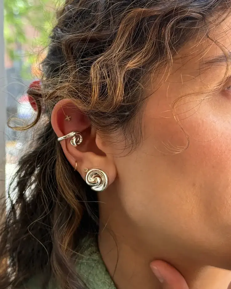 Jenny Bird Small Gio Earrings Silver