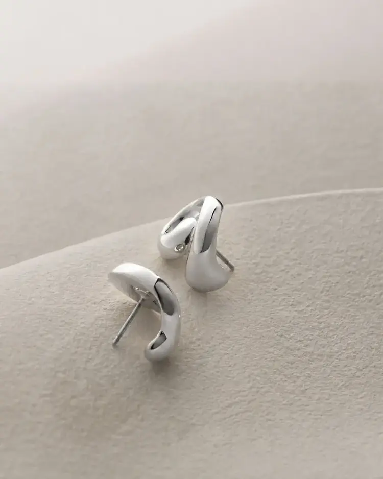 Jenny Bird Small Gio Earrings Silver