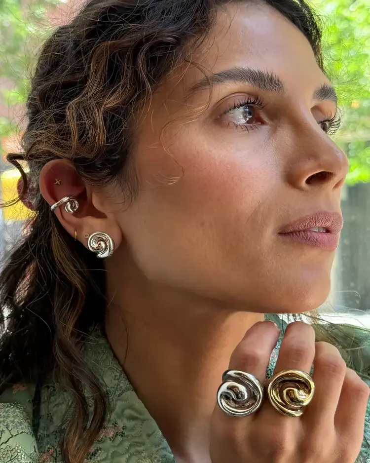 Jenny Bird Small Gio Earrings Silver