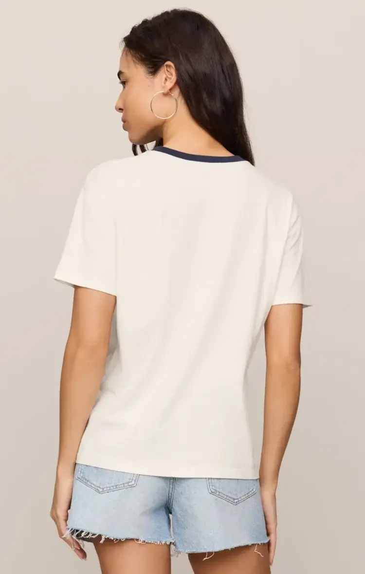 ZSupply Salty Ringer Boyfriend Tee Sea Salt