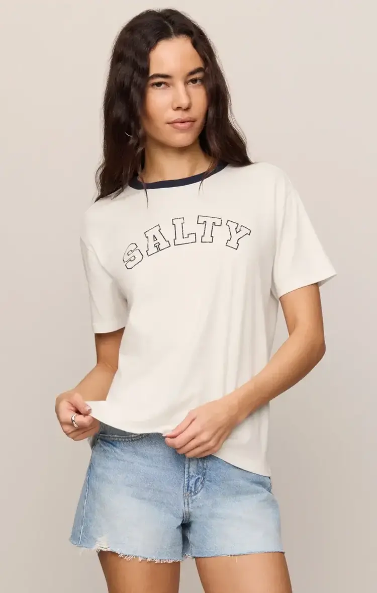 ZSupply Salty Ringer Boyfriend Tee Sea Salt