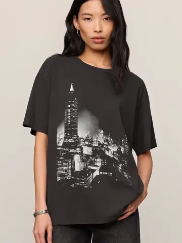 ZSupply Wishes City Boyfriend Tee Black Sand