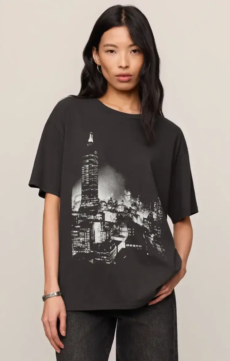 ZSupply Wishes City Boyfriend Tee Black Sand