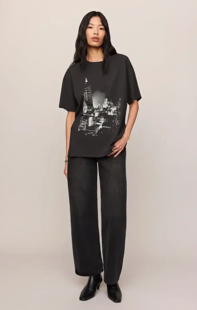 ZSupply Wishes City Boyfriend Tee Black Sand