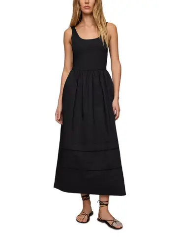 ZSupply Johanna Sleeveless Midi Dress Black