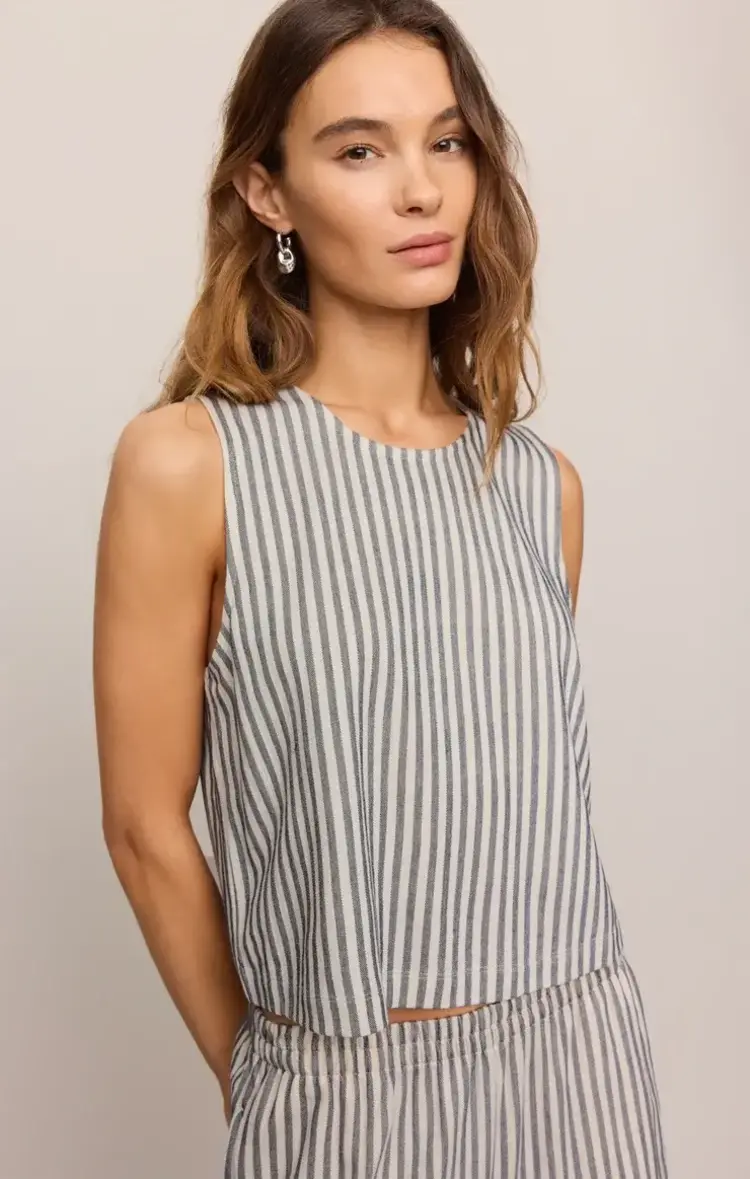 ZSupply Sloane Knit Striped Tank Top Eclipse