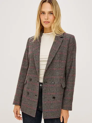 Rails Jac Blazer Oxford Plum