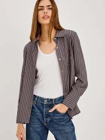 Rails Beck Shirt Hickory Indigo Stripe