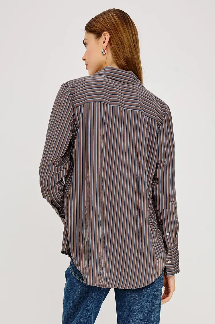 Rails Beck Shirt Hickory Indigo Stripe
