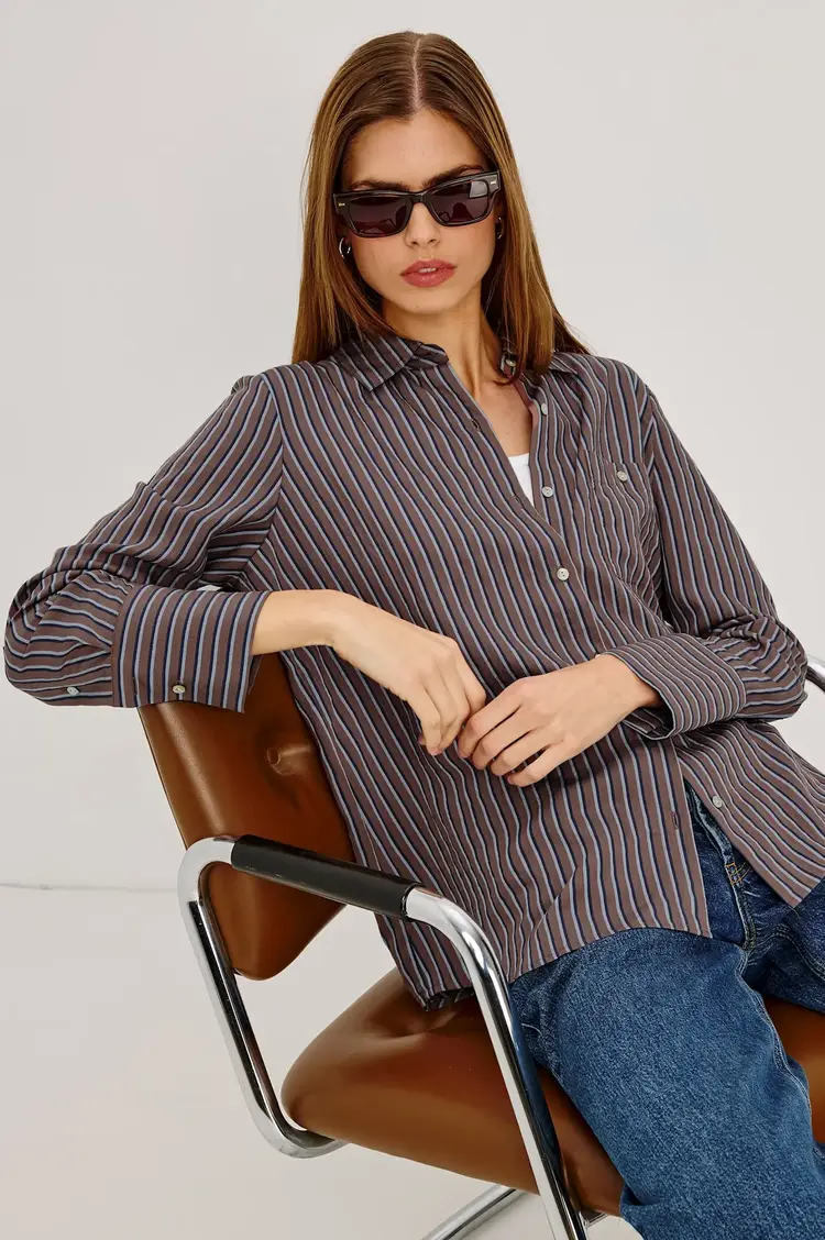 Rails Beck Shirt Hickory Indigo Stripe