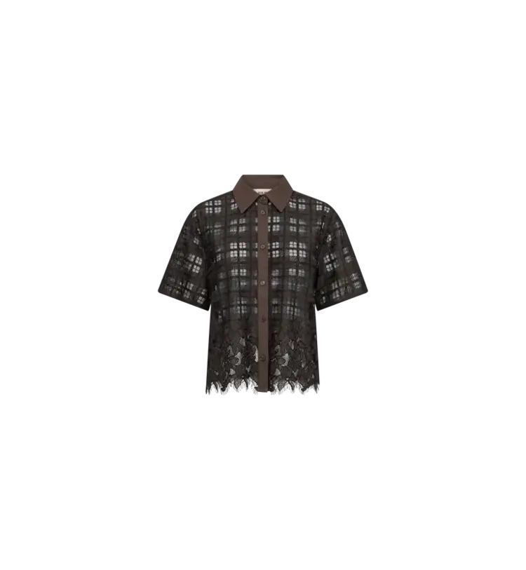 Mos Mosh Lia Checko Lace Shirt Delicioso