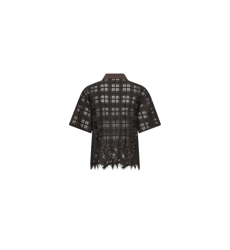 Mos Mosh Lia Checko Lace Shirt Delicioso