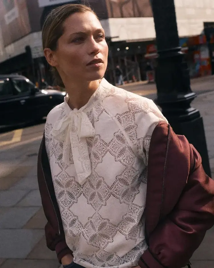Mos Mosh Tamlyn Lace Blouse Ecru