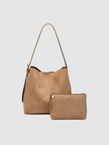 Louenhide Peyton Everyday Pouch Set Suede Honey