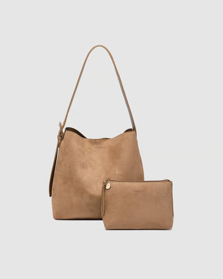 Louenhide Peyton Everyday Pouch Set Suede Honey