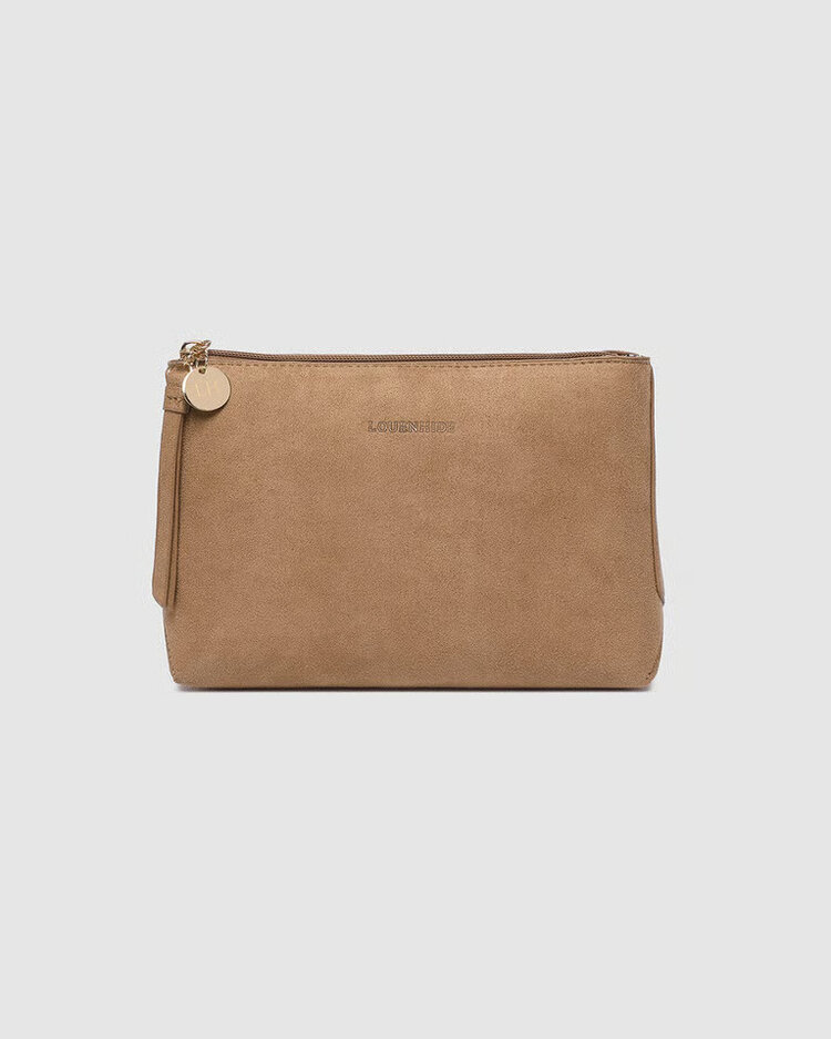 Louenhide Peyton Everyday Pouch Set Suede Honey